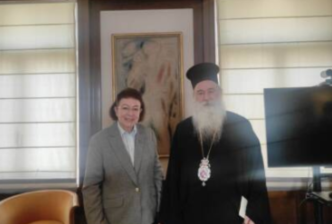 Επίσκεψη του Σεβασμιωτάτου Μητροπολίτου Κορίνθου κ. Παύλου στην Υπουργό Πολιτισμού κα. Λίνα Μενδώνη